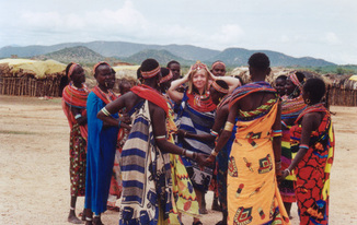Katrina visits the Masai